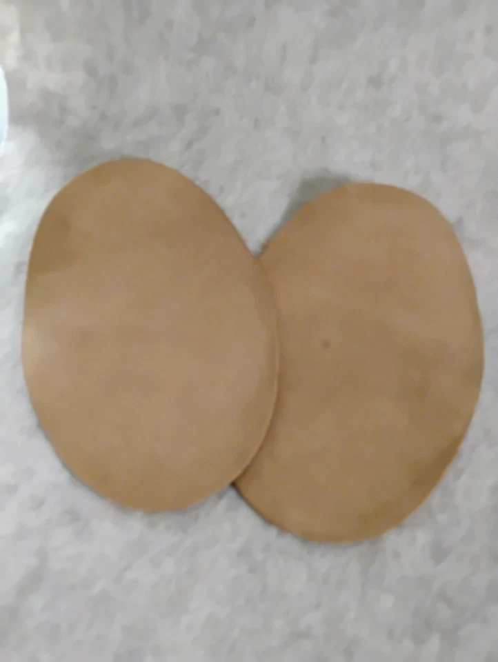 Vintage Brown Suede Sew-On Elbow Patches 6.5 Inches Lot of 4 - Image 2 of 4