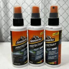 Armor All PROTECTANT (3 Pack) Spray Bottle 4oz NEW CAR SCENT Cleaner UV Protects