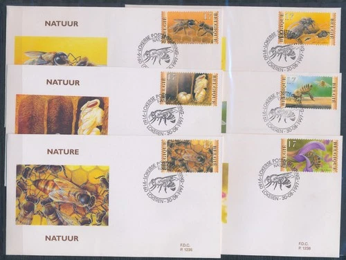 XE62414 Belgium 1997 bees insects honey FDC's used