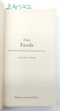 Fedro Favole BUR Rizzoli 8° edizione 1994