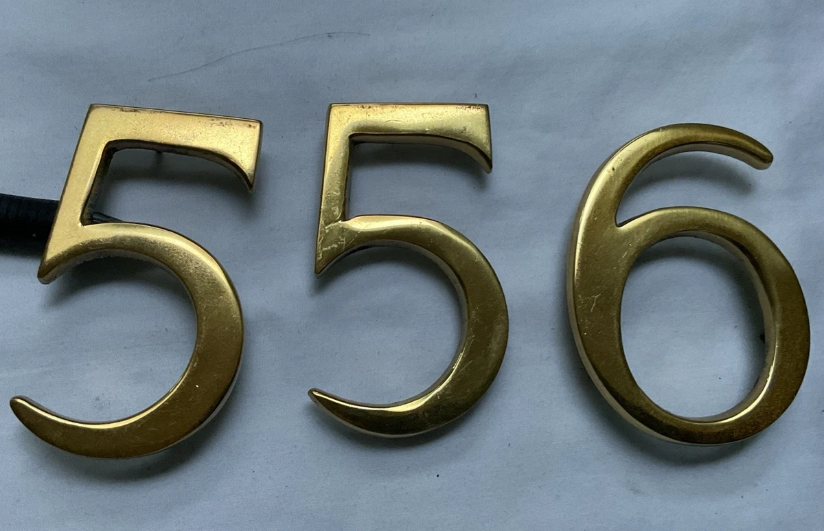 TOOAD Numéros de maison de 5,5 pouces - Adresse unique en métal en