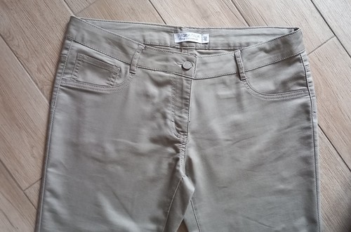 Pantaloni Donna Cotone A Vita Bassa Skinny Taglia 46 - Foto 7 di 8