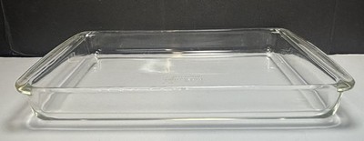 Vintage PYREX Clear Glass Casserole Dish Baking Pan 1950-1970
