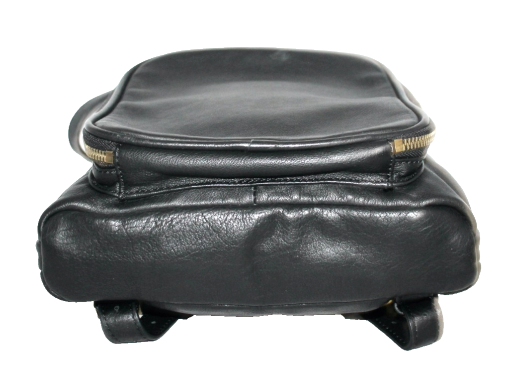 margot Black Leather Mini Backpack with Front Zip Pocket s-l400.png main image 4