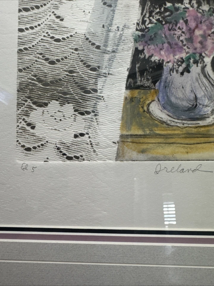 El grabado titulado "Irlanda" (1987) de Helen Frank Foto 2 de 4