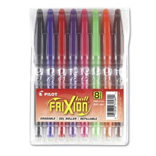 Pilot 31569 Fine 0.7 mm Gel Pen - Assorted Ink and Barrel Colors 8/Pack New