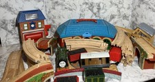 Large Thomas FriendsVintage Wooden Railway Mixed Lot Track Bridge turntable