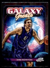 2023-24 Topps Chrome Cosmic #GG-29 Dirk Nowitzki Galaxy Greats Dallas Mavericks
