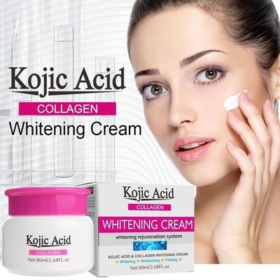 Kojic Acid Collagen Whitening Cream 80ml Face Body Moisturizer Firming Glow