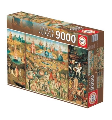Educa Puzzle 9000 Teile The Garden of Earthly Delights Kunstmotiv 214x118,5cm