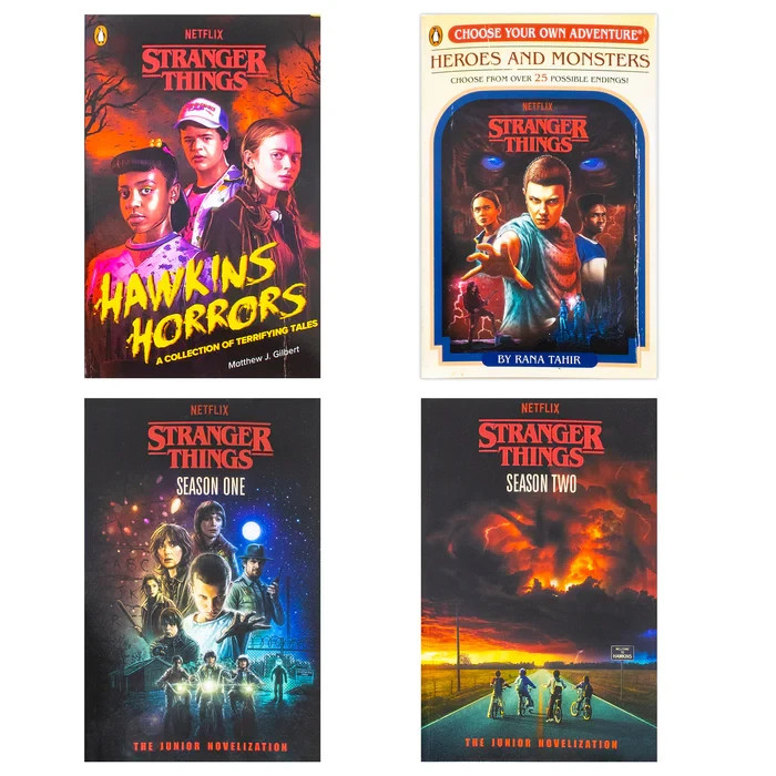 Stranger Things 4 Books Collection Set Hawkins Horrors,Heroes and Monsters Stran