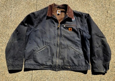 Vtg Carhartt J97 Detroit Work Jacket Blanket Lined Size 2XL Tall