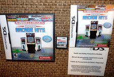 Konami Classics Series Arcade Hits (Nintendo DS, 2007) Complete CIB MINTY 15 GMS