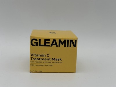 NEW NIB Gleamin Vitamin C Treatment Mask .05 fl oz size beauty face mask current