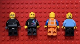 The LEGO Movie minifigures Emmet + Wyldstyle + bad cop + ma cop lot of 4