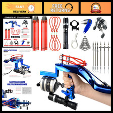 Professional Fishing Slingshot Kit with Reel, 6 Darts, Flashlight  Magnetic - D