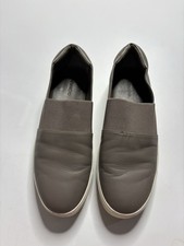 Vince Sneaker Womens Leather Corbin Slip on Gray Shoe Size 8.5 M US 38.5 EU
