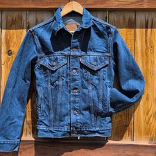 Vtg 80s Levis Denim Trucker Jean Jacket Dark Men S 34R 70506-0216 Type 111 USA