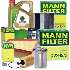MANN-FILTER INSPEKTIONSPAKET+5L CASTROL 5W-30 LL FÜR SKODA FABIA 1.4 TDI 05-08