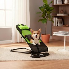Pet Rocking Chair Lightweight Foldable Pet Rocker Machine Washable Cover