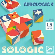 Cubologic 9 Wooden Logic Game Cube Game 6-99 Years New