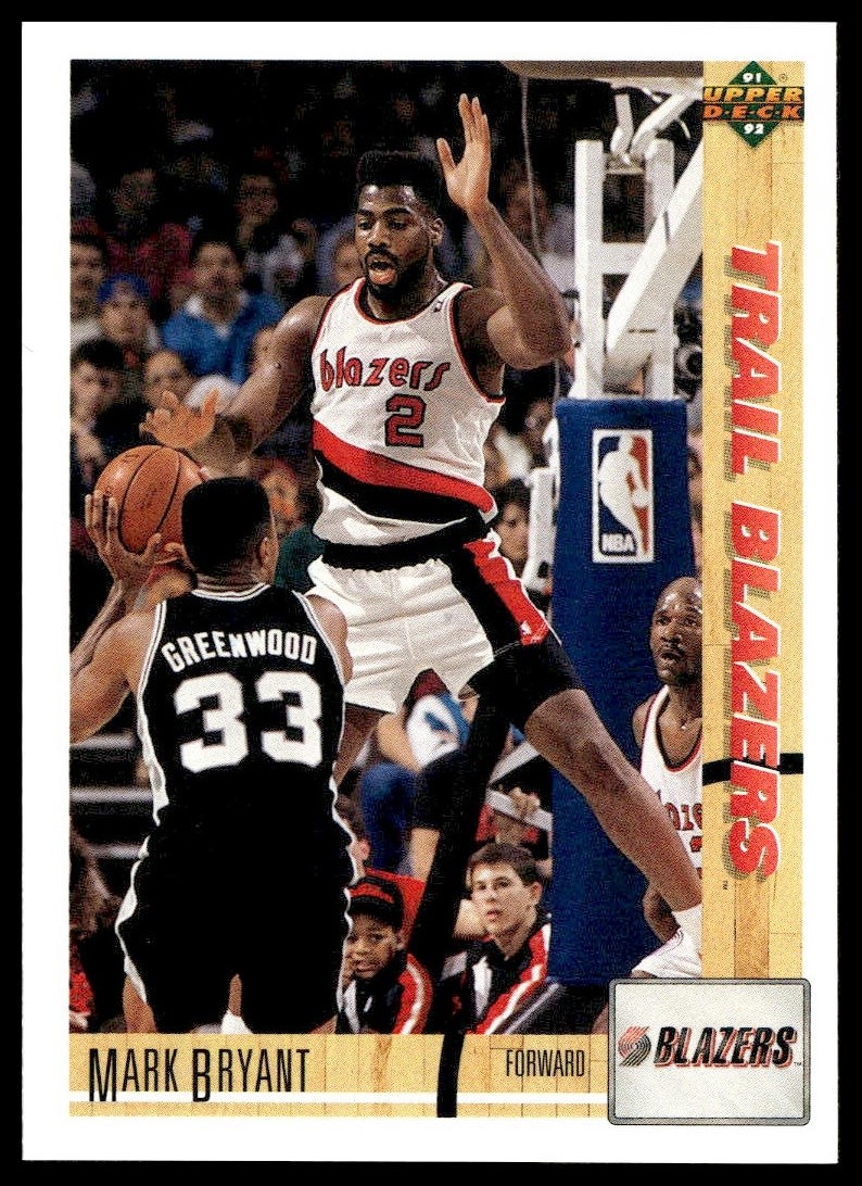 Mark Bryant #392 1991-92 Upper Deck Portland Trail Blazers
