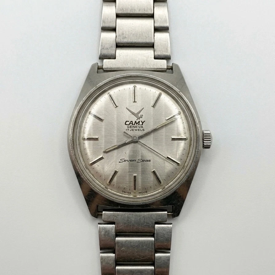 Vintage Camy Geneva Seven Seas 17 Jewels Manual Wind Swiss Watch