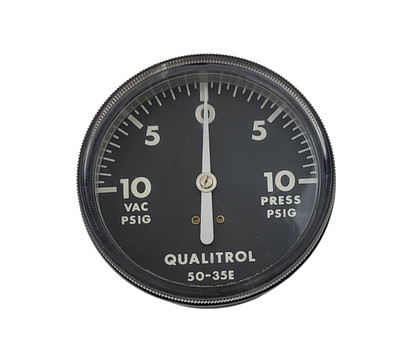 Qualitrol Vacuum Pressure Gauge 10-0-10 psi 50-35E