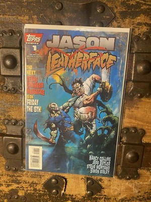 Topps Comics JASON vs. LEATHERFACE #1 Simon Bisley Cover Comic vintage