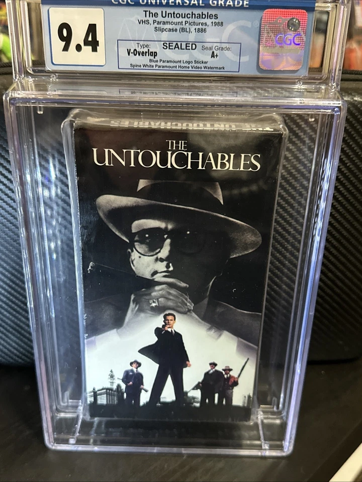 The Untouchables VHS 1988 CGC 9.4 Sealed A+ Paramount Connory Costner DeNiro Foto 4 de 4