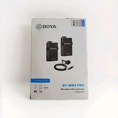 BOYA Digital Wireless Microphone Kit Transmitter Dual Channel BY-WM4-PRO