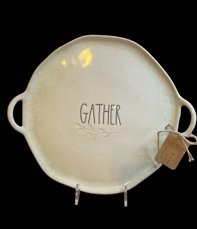 RAE DUNN ARTISAN COLLECTION BY MAGENTA “GATHER” PLATER