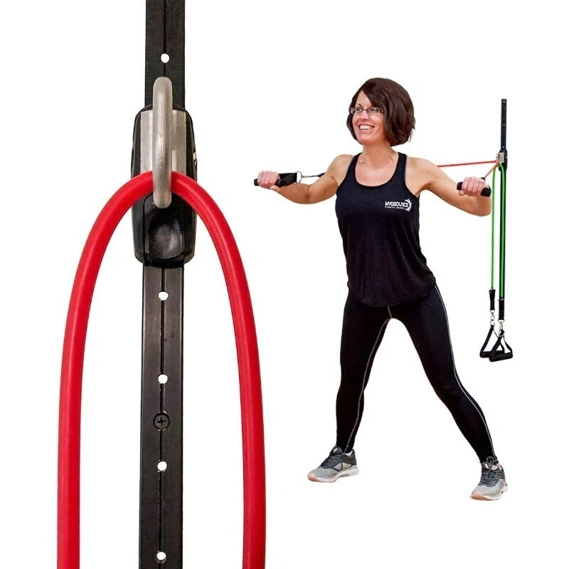 Space Saver Gym Resistance Bands Exercise Equipment for At Home Fitness Workout
