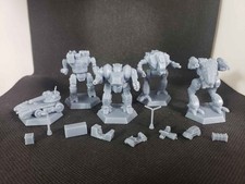 3d Printed House Kurita 3056 Battletech Proxy Lance with Bases and Basing Bits
