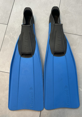 Cressi Sub Fins Rondine Clio Adults 8.5-9.5  43-44 EU Full Foot Blue Water Sport