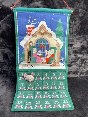 Vintage Avon Advent Calendar with Mouse EXCELLENT CONDITION