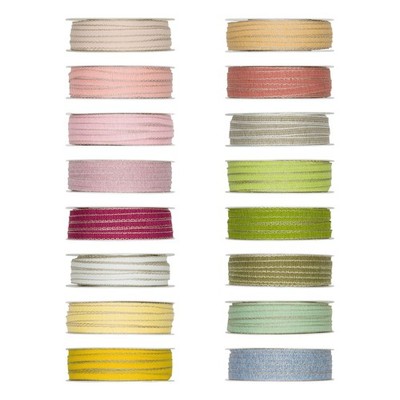 Geschenkband Halbach 7mm x 30m rosenholz/leinen Seidenbänder Dekoration DIY