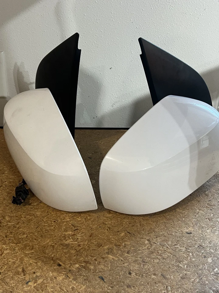 Par de espejos eléctricos para Nissan Pathfinder 2005-2012 manual plegable blanco Foto 4 de 4