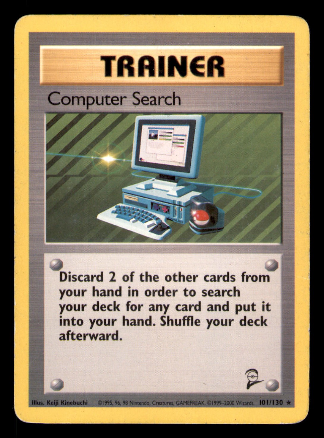 Computer Search 101/130 R MP Base Set 2 2000 Pokemon