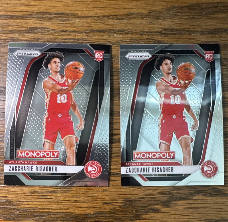 2024-25 Panini Prizm Monopoly Zaccharie Risacher Rookie #27 Hawks Lot 2 (RC)