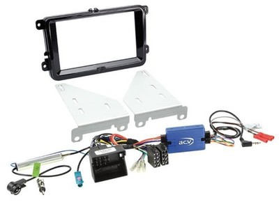 Volkswagen 2-DIN Kit 5 Piano Finish Black