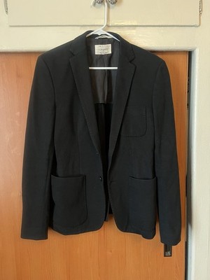 Rag And Bone Men s Dagger Cotton Blazer Chore Jacket Two Button Sz 38 Black