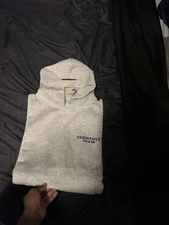 Essentials Light Gray Hoodie Size M