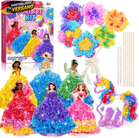 Zooi Bastelset Kinder Ab 6 Jahre, Prinzessin Diy Kreativset Poke Art, Bastelset