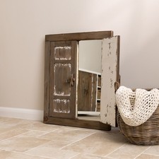 Coastal Shutter Mirror - With 2 Shutters - 82cm x 102cm x 4cm