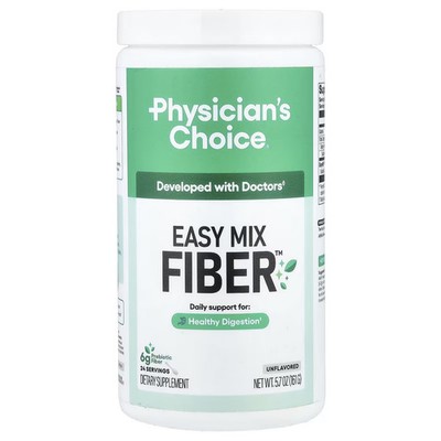 Physicians Choice Easy Mix Fibre 5.7 oz 161 g Digestive Health