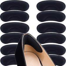 6 Pairs Heel Cushion Pads for Shoes Too Big, Shoe Grips Liners Heel Protector...