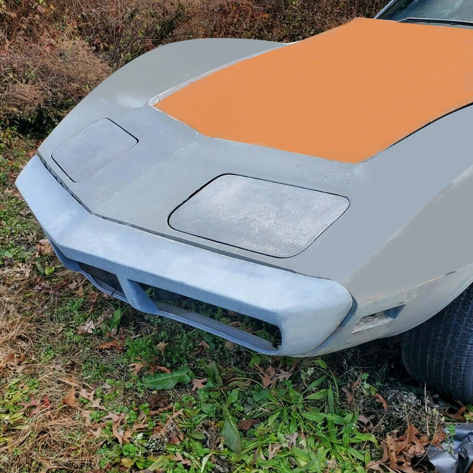 Parrilla de barra frontal de fibra de vidrio para Chevrolet Corvette 1973-1974 Foto 3 de 4