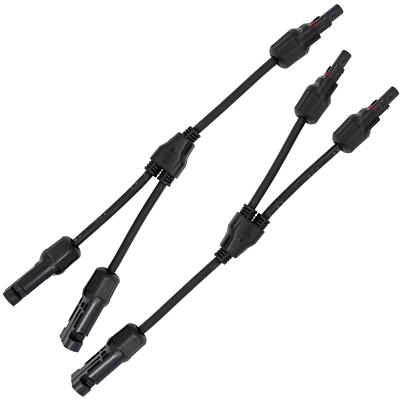 Solarkabel Y-Verteiler, MC4-Y Stecker, inkl. Schlüssel (2 Paar schwarz Solarkabel Y-Verteiler, MC4-Y Stecker, inkl. Schlüssel (2 Paar schwarz