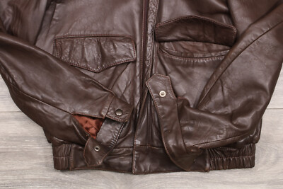 Vintage Brooks Brothers Brooksgate Brown Leather Bomber Hood Vintage Brooks Brothers Brooksgate Brown Leather Bomber Hood